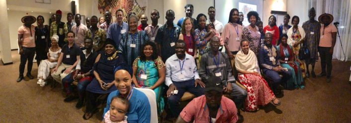 Group photo at African conference